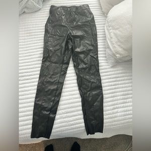 H&M faux leather leggings size 8